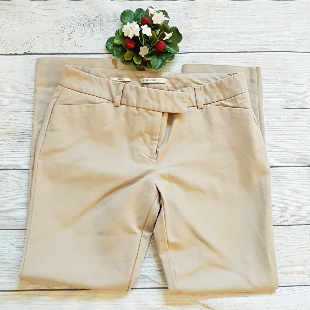 Van Heusen tan slim fit  pants